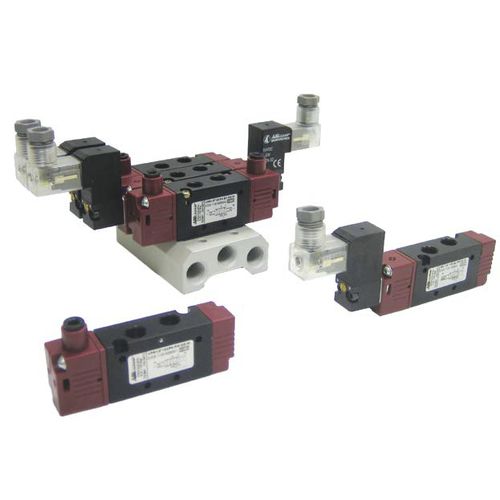 Distributore pneumatico a cassetto - 115 series - Aircomp by Stampotecnica - ad azionamento pneumatico / azionato tramite solenoide / a 5/2 vie