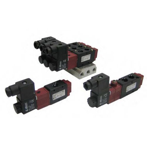 Distributore pneumatico a cassetto - 127 EVR series - Aircomp by Stampotecnica - azionato tramite solenoide / a 3/2 vie / a 5/2 vie