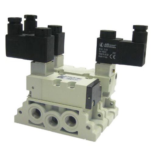 Distributore pneumatico a cassetto - 130 ISO 5599/1 - Aircomp by Stampotecnica - ad azionamento pneumatico / azionato tramite solenoide / a 5/2 vie
