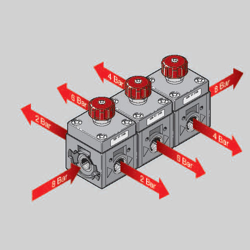 Regolatore di pressione per aria - 035 series - Aircomp by Stampotecnica - a pistone / monostadio / industriale