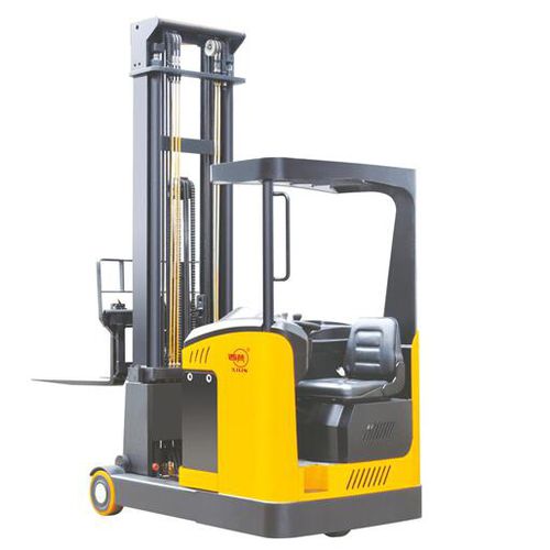 Carrello elevatore retrattile elettrico - CQD15 - NINGBO RUYI JOINT STOCK CO., LTD - con seduta laterale / per movimentazione / a 3 ruote