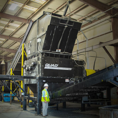Trituratore primario - Quad® Q145 series - SSI Shredding Systems, Inc. - a 4 alberi / per rifiuti solidi sfusi / per coppia elevata