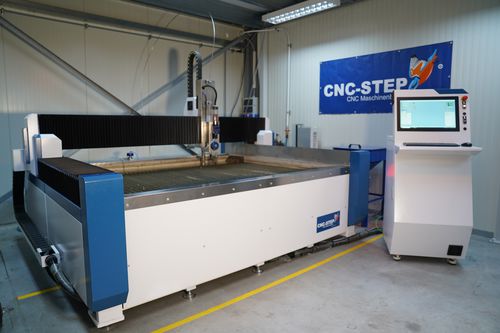 Macchina da taglio a getto d'acqua - HPC-2515 - CNC-STEP GmbH & Co. KG - per acciaio / per pietra / per profilati
