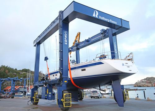 Gru a cavalletto semovente - BHT 85 - Ascom SpA - per applicazioni marine