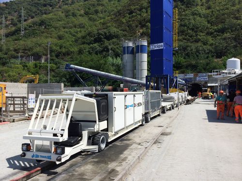 Veicolo multifunzione - TLC - Ascom SpA - per traforamento (tunnel) / diesel