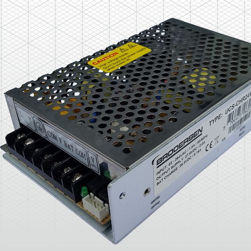 Alimentatore elettrico su guida DIN - UCS-CHR series - Brodersen Systems - DC/DC / AC/DC / a due uscite