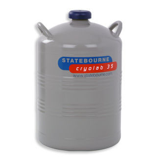 Dewar da laboratorio - Cryolab 35 - Statebourne Cryogenics Ltd. - per azoto liquido / di stoccaggio / in alluminio