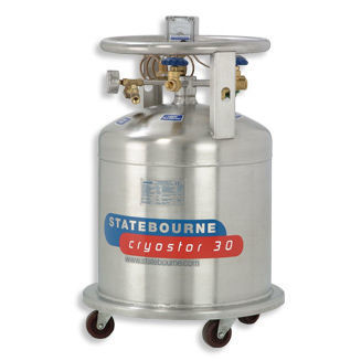 Dewar da laboratorio - Cryostor 30 - Statebourne Cryogenics Ltd. - per azoto liquido / di stoccaggio / in acciaio inossidabile
