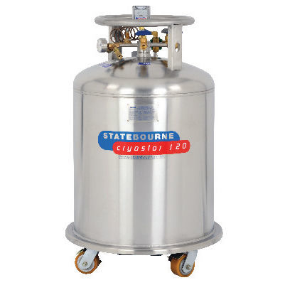 Dewar da laboratorio - Cryostor 120 - Statebourne Cryogenics Ltd. - per azoto liquido / di stoccaggio / in acciaio inossidabile