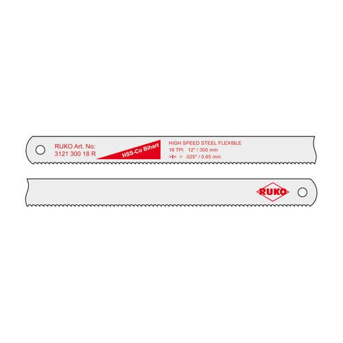 Lama per sega per metalli - 31 series  - RUKO GmbH Präzisionswerkzeuge - HSS / per acciaio / a dentatura fine