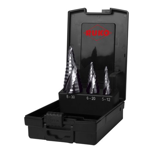 Set di punte a gradini - 101626PRO - RUKO GmbH Präzisionswerkzeuge - integrale / per acciaio / per acciaio inossidabile