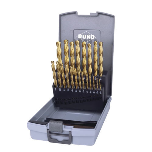 Set di punte integrale - 250850TRO - RUKO GmbH Präzisionswerkzeuge - HSS-TiN / con punta rivestita in TiN / DIN 338