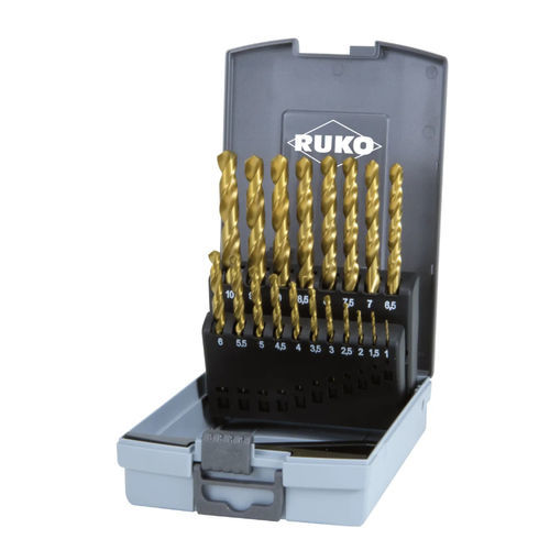 Set di punte integrale - 250851TRO - RUKO GmbH Präzisionswerkzeuge - HSS-TiN / con punta rivestita in TiN / DIN 338