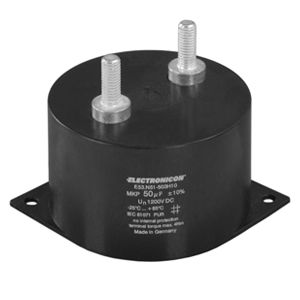 Condensatore a pellicola - E53/E55 - ELECTRONICON Kondensatoren - cilindrico / da avvitare / a bassa induttanza