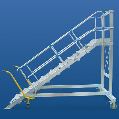 Scaletta su ruota - 10103 series - European Special Ladders, S.A. (ESLA) - portatile / fissa / in alluminio