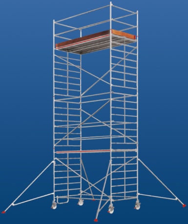 Ponteggio a torre amovibile - 6373 series - European Special Ladders, S.A. (ESLA) - per facciata / modulare