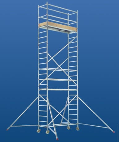 Ponteggio a torre amovibile - 7074 series - European Special Ladders, S.A. (ESLA) - per facciata / modulare