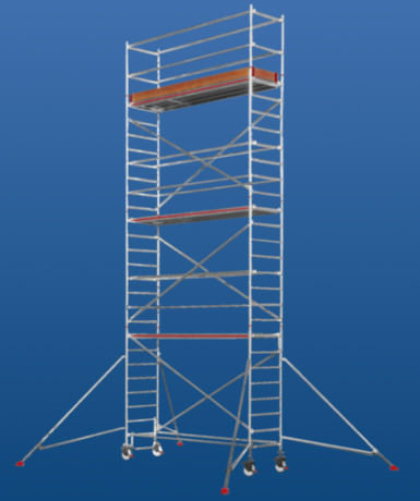 Ponteggio a torre amovibile - 6371 series - European Special Ladders, S.A. (ESLA) - per facciata / modulare