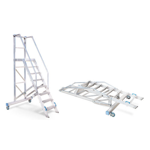 Scaletta avvolgibile - 10105 series - European Special Ladders, S.A. (ESLA) - su ruota / fissa / in alluminio