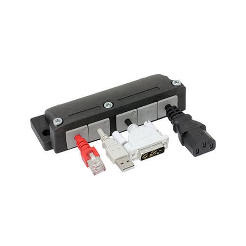 Listello passacavo modulare - KEL-FG-E  - icotek GmbH & Co. KG - IP54 / gomito a 90° / per cavo preassemblato