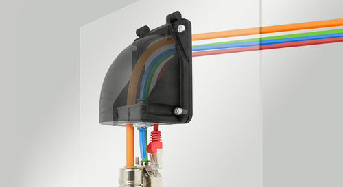 Piastra di ingresso cavi IP65 - KEL-FW series - icotek GmbH & Co. KG - IP64 / gomito a 90° / IP55