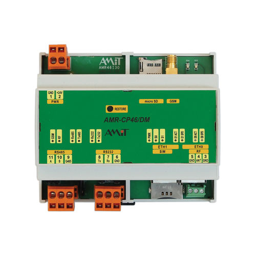 PLC su guida DIN - AMR-CP4 series - AMiT, spol. s r.o. - RS485 / Modbus / RS232