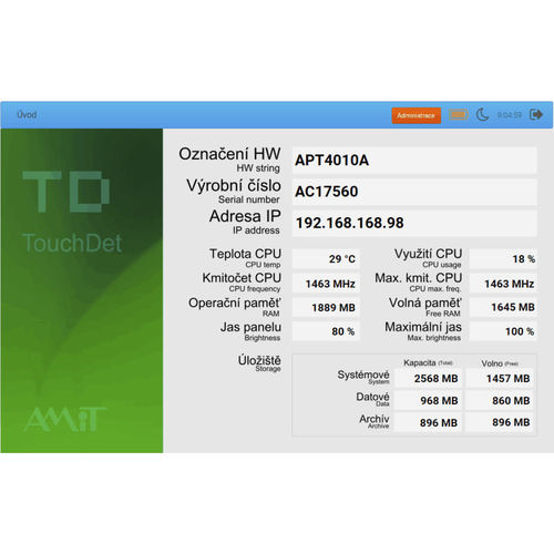 Software di visualizzazione - TouchDet - AMiT, spol. s r.o. - di sviluppo / di progettazione / di creazione