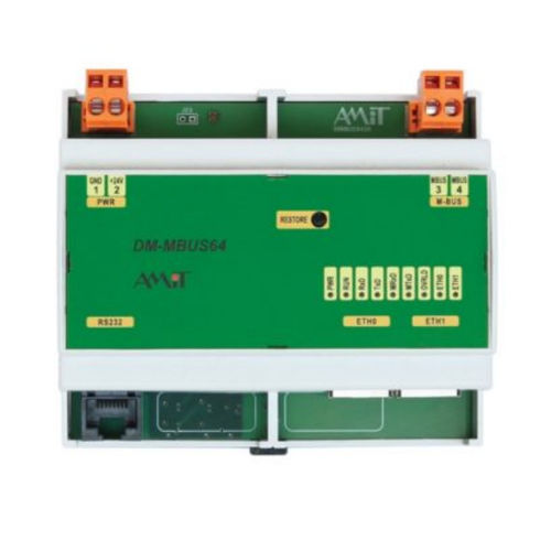 Convertitore di protocolli - DM-MBUS64 - AMiT, spol. s r.o. - Ethernet / RS232 / M-Bus
