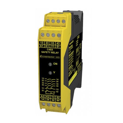 Modulo di estensione di sicurezza - C4SX - COMITRONIC - BTI - su guida DIN / formato compatto