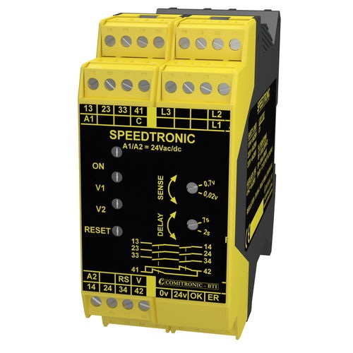 Relè di sicurezza di arresto di emergenza - SPEEDTRONIC N - COMITRONIC - BTI - 3NA / 1PNP / su guida DIN