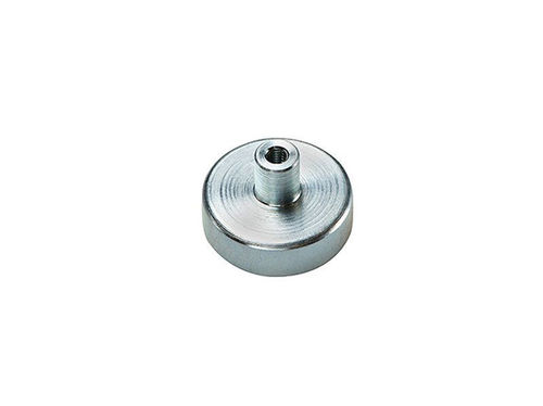 Magnete di fermo piatto - 500 Fe / 500 Co / 500 Nd - Assfalg GmbH - in neodimio / in SmCo / con boccola filettata