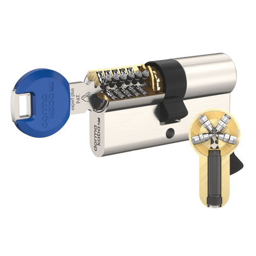Serratura a chiave - expert plus - dormakaba - a camme / per porta / in acciaio