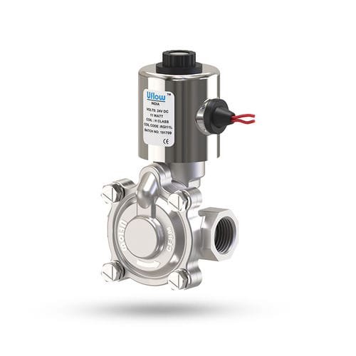 Elettrovalvola a diaframma - PCN series  - UFLOW AUTOMATION - a comando assistito / a 2 vie / NC