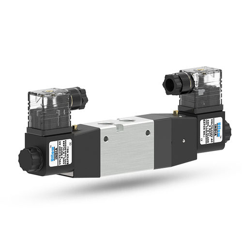 Distributore pneumatico a cassetto - DCC series - UFLOW AUTOMATION - ad azionamento pneumatico / a 5/3 vie / in alluminio
