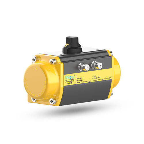 Attuatore pneumatico - AS series - UFLOW AUTOMATION - rotativo / con pignone e cremagliera / a effetto semplice
