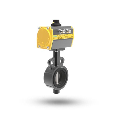 Valvola a farfalla - RIN series  - UFLOW AUTOMATION - a leva / con volante / con attuatore elettrico