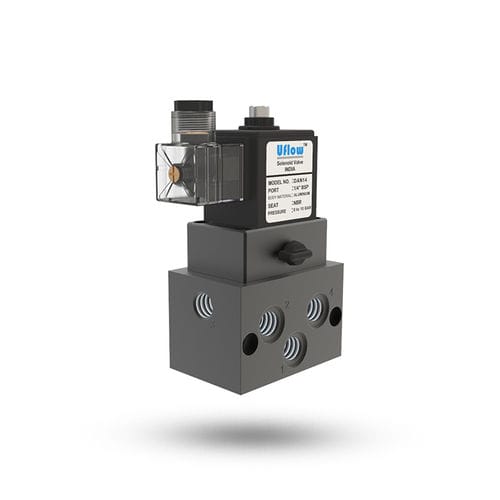 Elettrovalvola a comando assistito - TFA1 - UFLOW AUTOMATION - a 5 vie / aria / resistente alle fiamme