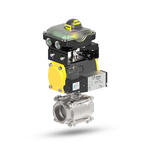 Valvola a sfera - JC series - UFLOW AUTOMATION - a comando pneumatico / di controllo / filettata