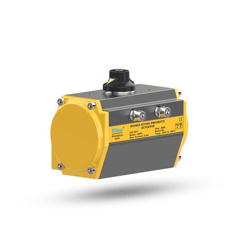 Attuatore pneumatico - UFLOW AUTOMATION - rotativo / a pignone e cremagliera / a doppio effetto