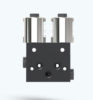 Distributore pneumatico a valvola - DCP-1H23P060 - UFLOW AUTOMATION - a comando assistito / a 5/2 vie / in alluminio