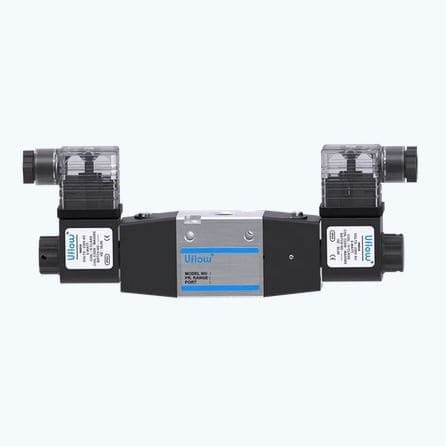 Distributore pneumatico a cassetto - DCS-E series - UFLOW AUTOMATION - ad azionamento pneumatico / a 5/2 vie / in alluminio