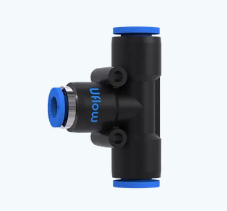 Raccordo pneumatico - V026040406 - UFLOW AUTOMATION - push-in / a T / in plastica
