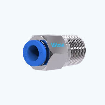 Raccordo pneumatico - VO-30 series - UFLOW AUTOMATION - push-in / filettato / in metallo