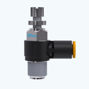 Raccordo pneumatico - VF series - UFLOW AUTOMATION - filettato / a gomito / in ottone