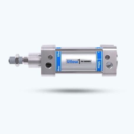 Cilindro pneumatico - PS4 - UFLOW AUTOMATION - a tiranti / a pistone / in acciaio inossidabile