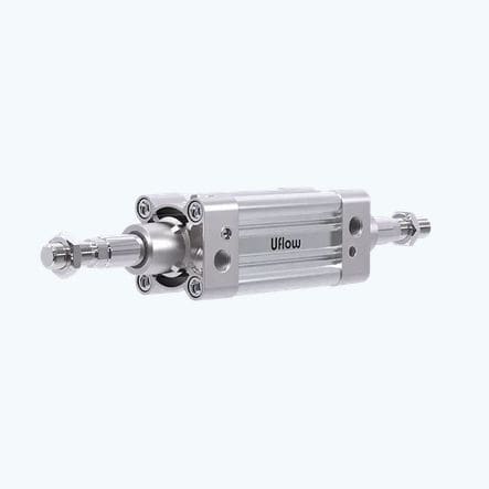 Cilindro pneumatico - PS7 - UFLOW AUTOMATION - a pistone / a doppio effetto / in acciaio inossidabile
