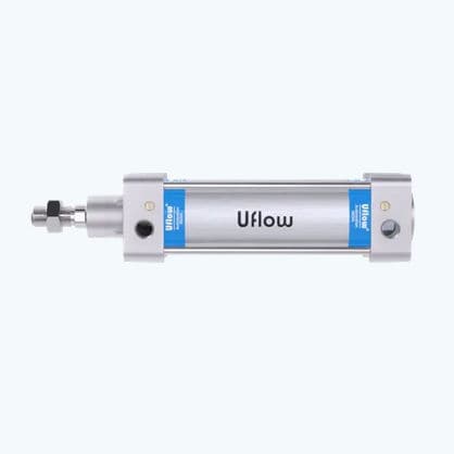 Cilindro pneumatico - CN4 - UFLOW AUTOMATION - a tiranti / a pistone / in acciaio inossidabile