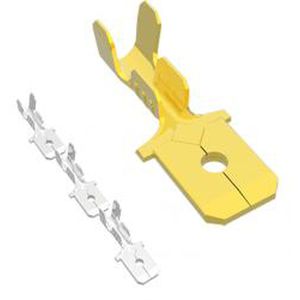 Capocorda senza saldature a disconnessione rapida - 00451 series - MECATRACTION - maschio / piatta / senza isolamento elettrico
