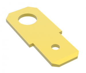 Capocorda a saldare piatta - 011xxV/DV/NV series - MECATRACTION - senza isolamento elettrico / in ottone