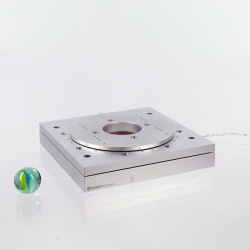 Piastra di posizionamento rotativa - SR-9219C - SmarAct GmbH - alluminio / vuoto-compatibile / in ciclo chiuso